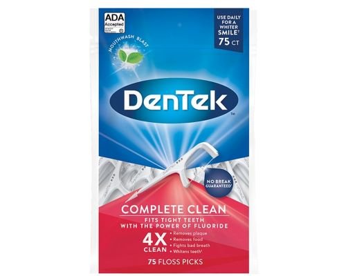 DenTek Комплексне очищення флос-зубочистки, 75 шт. DenTek Комплексне очищення флос-зубочистки, 75 шт.
