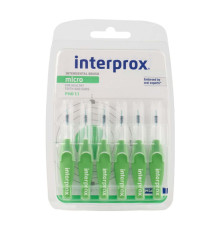INTERPROX Щітка міжзубна 4G (зелена) 1,1 MICRO 0,56*2,4 мм 6шт