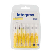INTERPROX Щітка міжзубна 4G (жовта) 1,4 MINI 0,7*3 мм 6шт