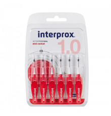 INTERPROX Щітка міжзубна 4G (червона) 1,0 MINICONICAL 0,6*(2-4) мм 6шт
