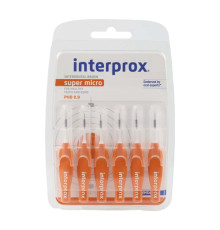 INTERPROX Щітка міжзубна 4G (помаранчева) 0,9 SUPER MICRO 0,5*2 мм 6шт