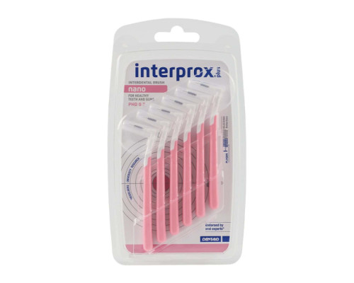 INTERPROX PLUS Щітка міжзубна 2G (рожева) 0.7 мм NANO 6 шт INTERPROX PLUS Щітка міжзубна 2G (рожева) 0.7 мм NANO 6 шт