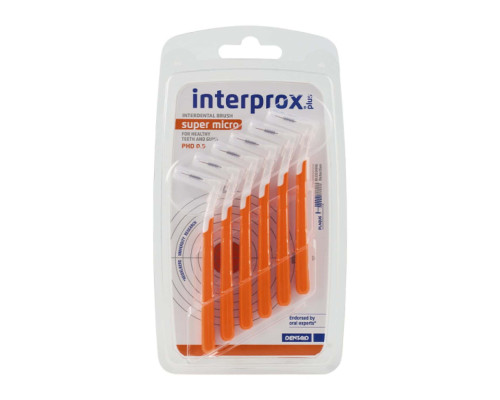 INTERPROX PLUS Щітка міжзубна 2G (помаранчева) 0.9 мм SUPER MICRO 6 шт INTERPROX PLUS Щітка міжзубна 2G (помаранчева) 0.9 мм SUPER MICRO 6 шт