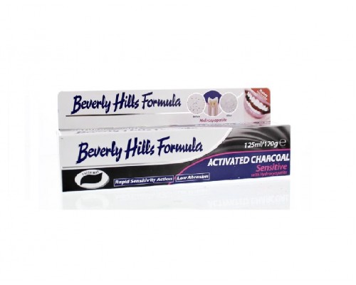 Beverly Hills Formula Отбеливающая Зубная паста с активированным углем ACTIVED CHARCOAL SENSITIVE , 125 мл
