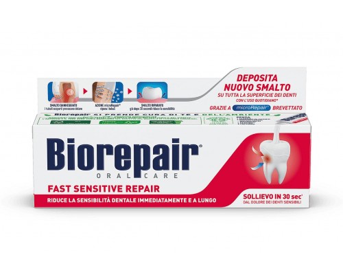 BioRepair Fast sensitive Repair Зубна паста, 75 мл