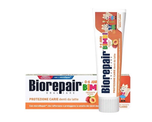 Biorepair Kids зубна паста з екстрактом персика для дітей 0-6 років, 50мл