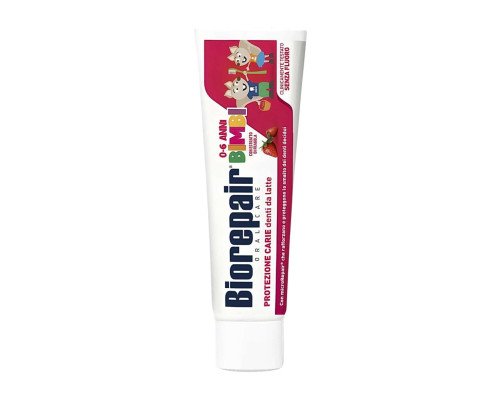 Biorepair Kids зубна паста з екстрактом полуниці для дітей 0-6 років, 50мл