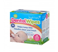 Brush-Baby Дитячі дентальні серветки Dental Wipes, 28 шт