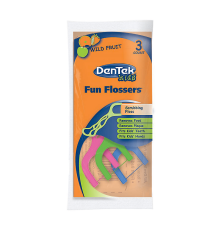 DenTek Дитячі флоси Дикий фрукт з тримачами 3 шт