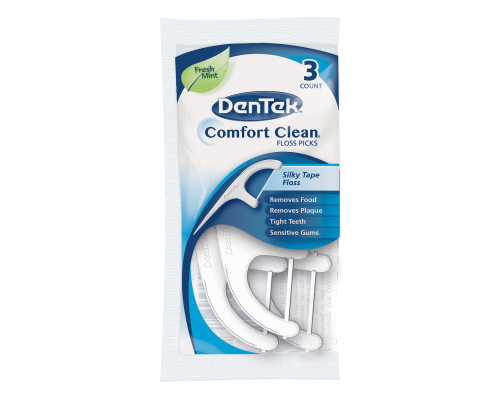 DenTek Комфортне очищення флос-зубочистки, 3 шт