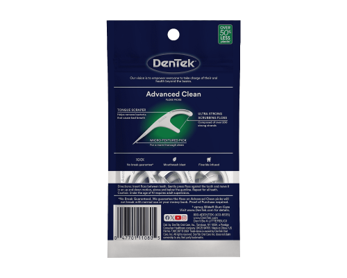 DenTek Потрійне очищення флос-зубочистки 20 шт