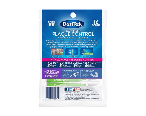 DenTek Brush Interdental для вузьких проміжків 16шт 