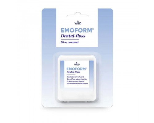 EMOFORM Dental-floss Зубна нитка невощена, тонка, 50 м