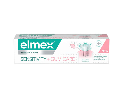 Elmex Sensitive Plus Sensitivity + Gum Care Зубна паста, 75 мл Elmex Sensitive Plus Sensitivity + Gum Care Зубна паста, 75 мл
