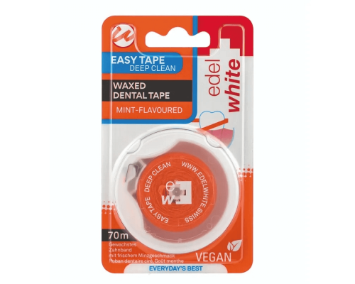 Edel+White Easy Tape стрічка-флос вощена Грейпфрут, 70м. Edel+White Easy Tape стрічка-флос вощена Грейпфрут, 70м.