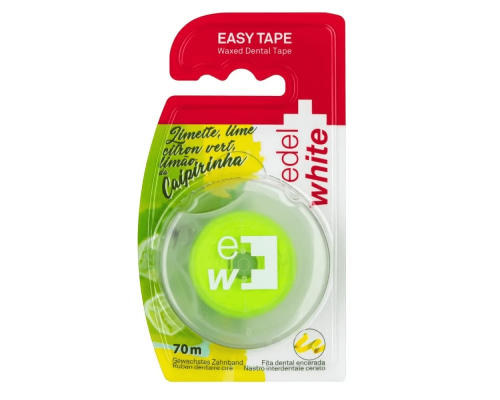 Edel+White Easy Tape стрічка-флос вощена Лимонад, 70м. Edel+White Easy Tape стрічка-флос вощена Лимонад, 70м.
