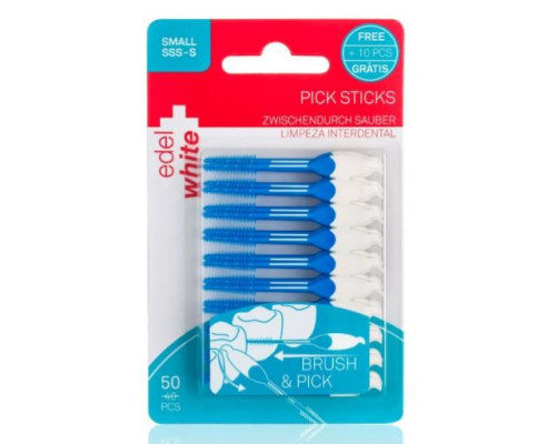Edel+White Pick Stick Small Міжзубні палички SSS-S 50шт Edel+White Pick Stick Small Міжзубні палички SSS-S 50шт