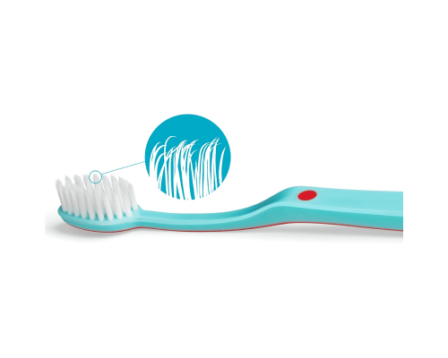 Edel+White зубна щітка-флос у целофановій упаковці, м'яка