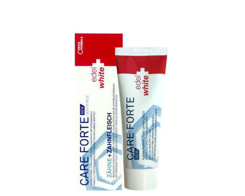 Edel+White Care Forte для активного захисту ясен Зубна паста, 75мл Edel+White Care Forte для активного захисту ясен Зубна паста, 75мл