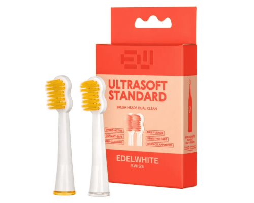 Edel White Насадки Dual Clean з ультрам'якою щетиною Konex HD, 2шт
