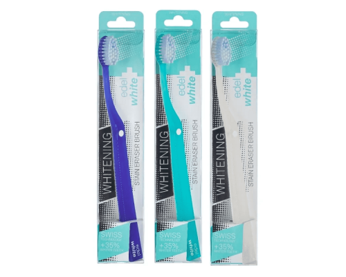 Edel+White зубна щітка Відбілююча середньої жорсткості