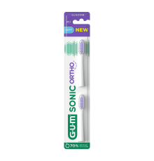 GUM SONIC ORTHO Змінні насадки для звукової зубної щітки 2 шт