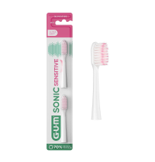 GUM SONIC SENSITIVE Змінні насадки для звукової зубної щітки 2 шт