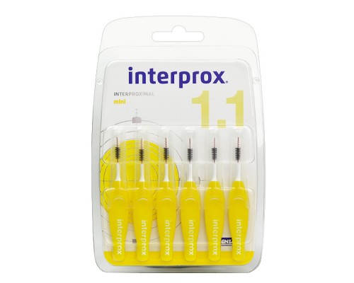 INTERPROX Plus 4G 1.1 мм mini Щетка межзубная, 6 шт