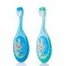 Brush-Baby FlossBrush 0-3 років зубна щітка блакитна/м'ятна, 2шт