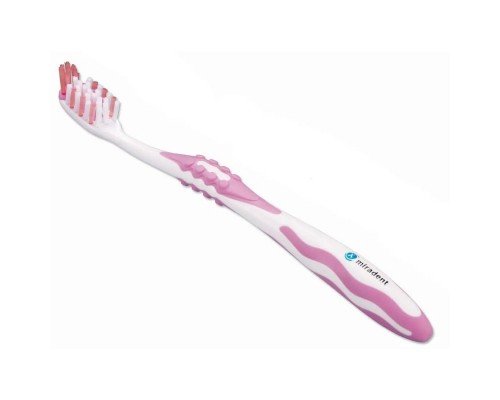 Miradent Carebrush white/pink зубна щітка відбілююча середня (рожева)