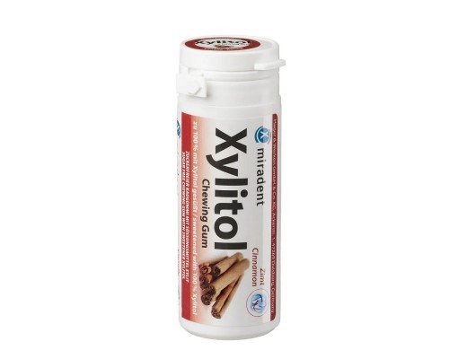 Miradent Xylitol Cinnamon Жувальна гумка з ксилітолом, 30 шт