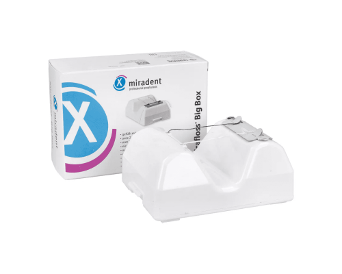 Mirafloss Big Box Зубна нитка в контейнері з дозатором, 2 x 200 м 
