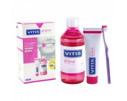 VITIS gingival набір (зубна паста + ополіскувач + щітка)