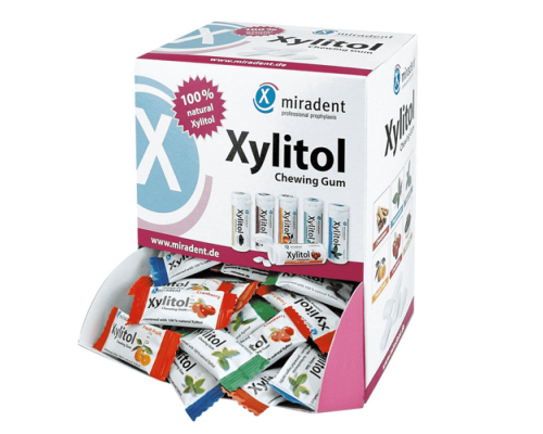 Miradent Xylitol Cinnamon Жувальна гумка з ксилітолом 1 шт (2 подушечки)