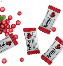Miradent Xylitol Cranberry Жувальна гумка з ксилітолом 1 шт (2 подушечки)