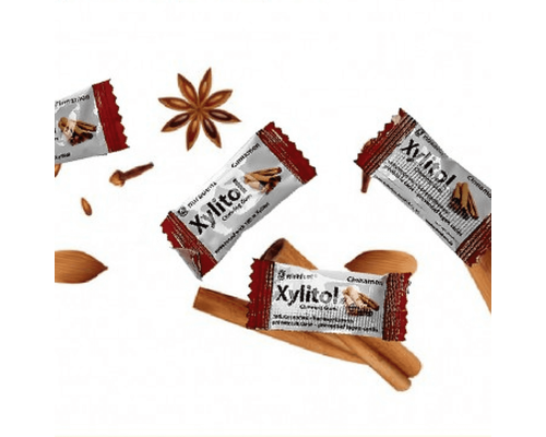 Miradent Xylitol Cinnamon Жувальна гумка з ксилітолом 1 шт (2 подушечки)