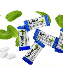 Miradent Xylitol Peppermint Жувальна гумка з ксилітолом 1 шт (2 подушечки)