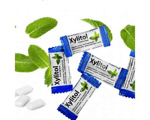 Miradent Xylitol Peppermint Жувальна гумка з ксилітолом 1 шт (2 подушечки)