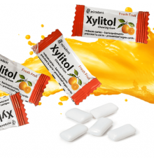 Miradent Xylitol Fresh Fruits Жувальна гумка з ксилітолом 1 шт (2 подушечки)