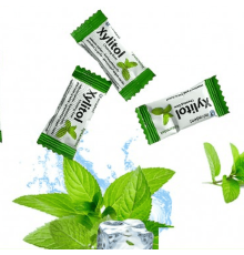Miradent Xylitol Spearmint Жувальна гумка з ксилітолом 1 шт (2 подушечки)