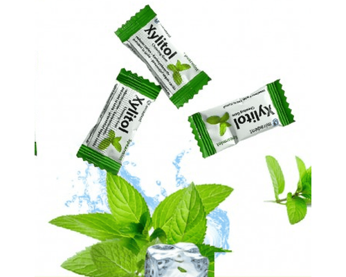 Miradent Xylitol Spearmint Жувальна гумка з ксилітолом 1 шт (2 подушечки)