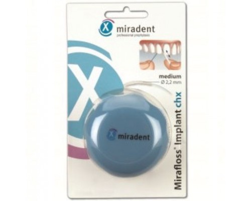 Mirafloss Implant CHX 2,2мм Суперфлосс 50шт*15см