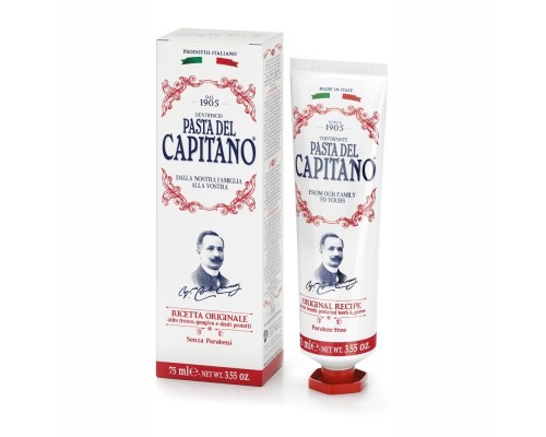 Pasta Del Capitano 1905 Premium Original Recipe Зубная паста Оригинальный рецепт, 75 мл