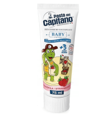 Pasta Del Capitano Baby Strawberry Зубна паста для дітей 3+ років Полуниця, 75мл