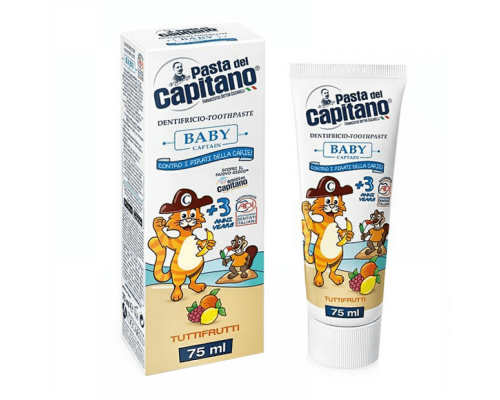 Pasta Del Capitano Baby Tuttifrutti Зубна паста для дітей 3+ років, 75мл