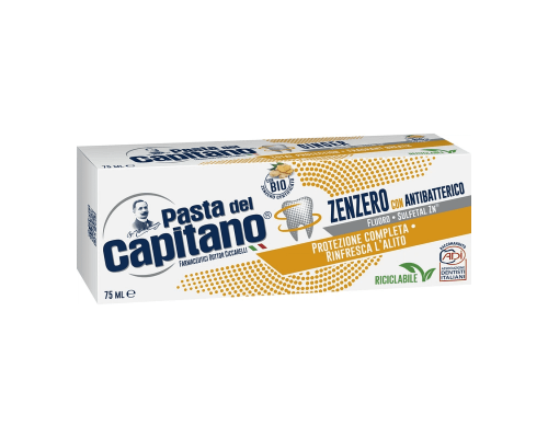 Pasta del Capitano Ginger Зубна паста антибактеріальна з імберем 75 мл