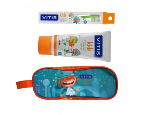 VITIS® Kids Набор: зубная щетка + зубная паста (пенал) для детей от 3 лет