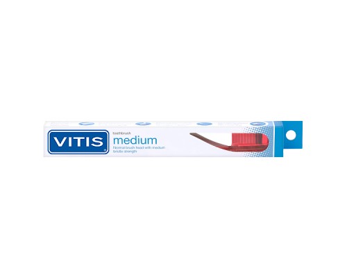 VITIS medium Зубна щітка середня + VITIS whitening зубна паста 15 мл