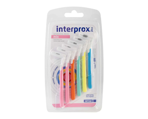INTERPROX PLUS Щітка міжзубна 2G (асорті) MIX 6 шт INTERPROX PLUS Щітка міжзубна 2G (асорті) MIX 6 шт