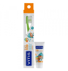 VITIS KIDS зубна щітка м'яка + VITIS KIDS зубна паста 8 мл